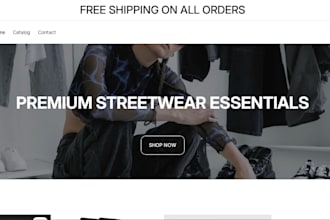 design or redesign a modern shopify store