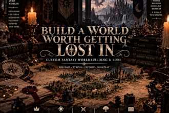 create immersive fantasy worldbuilding and lore