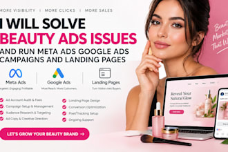 grow your beauty ads medspa google ads skincare meta ads and beauty landing page