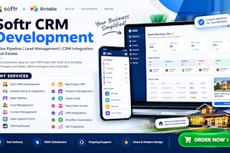 softr CRM development sales pipeline lead management CRM integration real estate