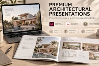 design premium architectural project brochures and presentations