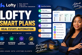 setup lofty CRM smart plans and real estate automation workflows