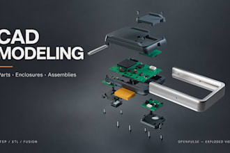 design 3d cad models and enclosures for 3d printing