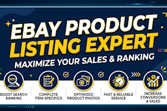 do expert ebay product listing service, seo optimized