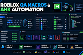 make roblox testing macros, automation script, ahk automation and workflow tools
