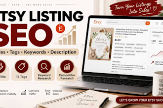 optimize your etsy listing SEO with keywords and tags