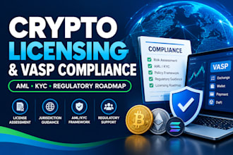 provide crypto business licensing and vasp compliance consulting
