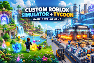 custom roblox simulator and tycoon game