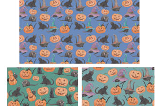 create hand drawn patterns and assemble them digitally