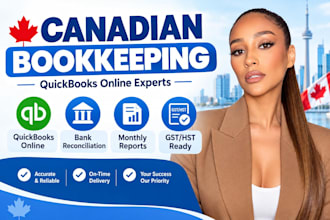 do monthly canadian bookkeeping in quickbooks online