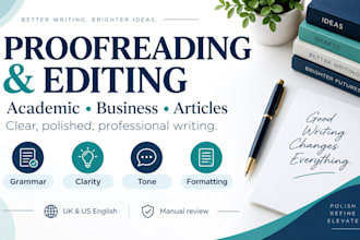 proofread and edit academic and business documents