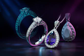 design 3d jewelry cad models for custom jewelry, 3d printing and rendering