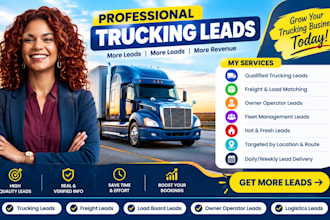 provide trucking leads, freight broker, carrier, logistics b2b