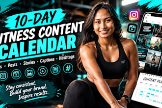 create 30day instagram content calendar for fitness coaching