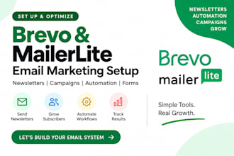 setup brevo and mailerlite email marketing and automation
