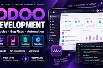 customize and develop odoo 17, 18 and 19 modules