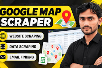 be google map scraper, website data scraper and find email address