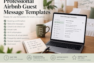 write professional airbnb guest message templates