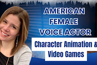 record an animated character or video game voice narration