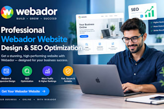 design webador website landing page seo optimization webador business design