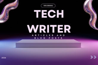 do professional cybersecurity and tech article writing