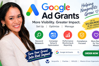 setup, manage and optimize google ad grants for your nonprofit
