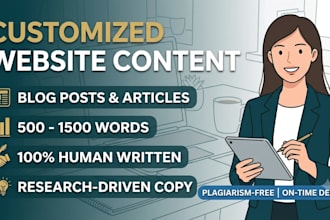 create customized content as per to your needs