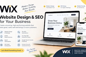 build optimized wix website, wix seo, wix website redesign, wix website design