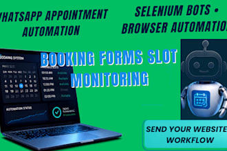 build doctor appointment booking bot, order grabber doordash instacart uber bot