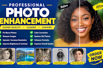 enhance photo fix blurry images sharpens and upscale photo quality