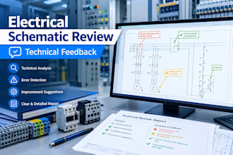 review electrical schematics and provide feedback