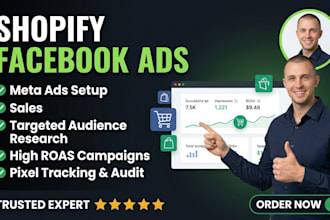 setup shopify facebook ads for ecommerce sales
