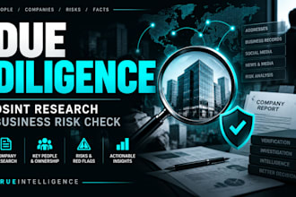 conduct business due diligence, osint and risk research