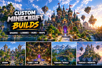 build a custom minecraft server spawn lobby hub or map