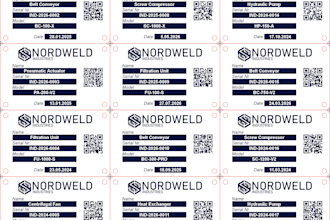 prepare variable data for industrial nameplates