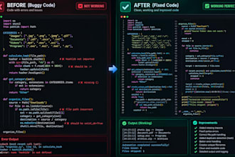 fix bugs and errors in your python code