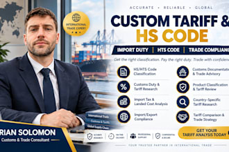 provide custom tariff, hs code and import duty analysis