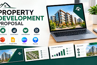 design property development proposal, real estate investment presentation