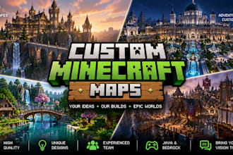build a custom minecraft map, world, spawn or build