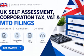 prepare UK self assessment corporation tax vat and mtd filings