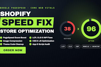 speedfix shopify speed optimization, shopify page speed, shopify store speed up