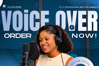 record youthful female american voice over for your business