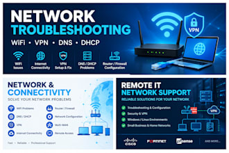 troubleshoot and fix your network, wifi, VPN or connectivity issues