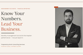 prepare monthly management accounts and financial reports