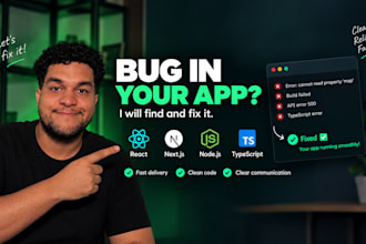 fix bugs in react, nextjs, nodejs and typescript