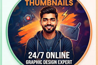design a youtube thumbnail an 1 hour