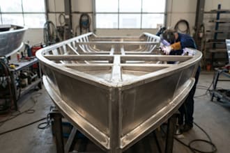 create aluminum boat plans, hull drawings and cnc dxf files