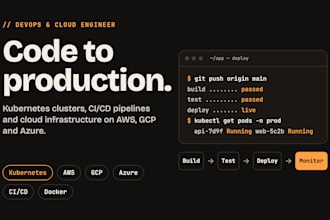 setup docker kubernetes ci cd and cloud infra on AWS azure gcp