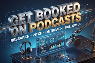 book you on podcasts with targeted guest and personalized pitching