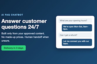 build a safe ai faq support chatbot from your business content